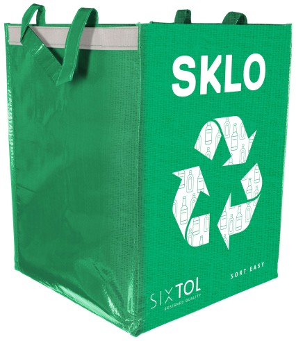 Tasche für die Mülltrennung SORT EASY GLASS, 30x30x40 cm, 36 l