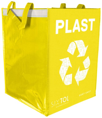 Tasche für die Mülltrennung SORT EASY PLASTIC, 30x30x40 cm, 36 l