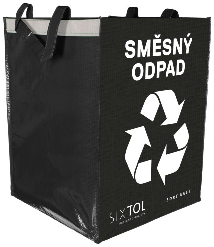 Tasche für die Mülltrennung SORT EASY MIXED, 30x30x40cm, 36l
