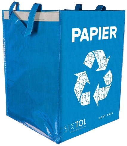 Tasche für Mülltrennung SORT EASY PAPIER, 30 x 30 x 40 cm, 36 l