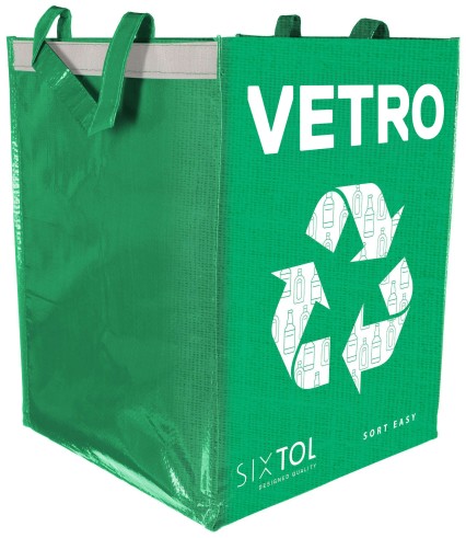 Tasche für die Mülltrennung SORT EASY VETRO IT, 30x30x40 cm, 36 l