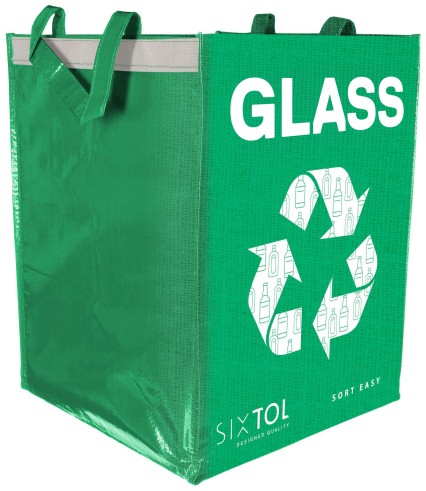 Tasche für die Mülltrennung SORT EASY GLASS EN, 30x30x40 cm, 36 l