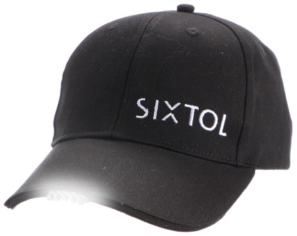 Mütze mit LED-Licht B-CAP 25lm, wiederaufladbar, USB, Universalgröße, schwarz