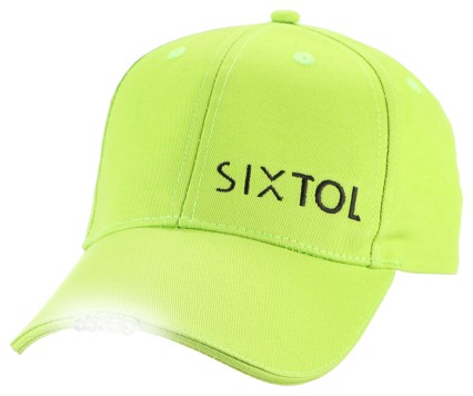 Basecap mit LED-Licht B-CAP 25 lm, wiederaufladbar, USB, Einheitsgröße, fluoreszierend grün