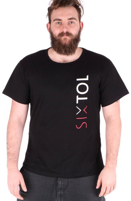 Herren-T-Shirt T-SHIRT, schwarz, Größe L, 100% Baumwolle