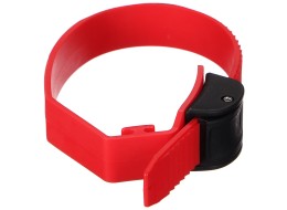 Schnellspannband für Fahrradträger an der Anhängerkupplung, Länge 38 cm, rot - Ersatzteil