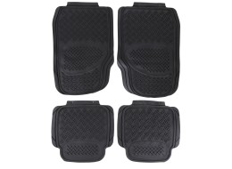 Universelle Gummiautofußmatten CAR MAT UNI SET 3, Komplettset, 4 Stück