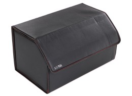 Kofferraum-Organizer CAR COMPACT LEATHER L, 2 Fächer, faltbar, mit Deckel