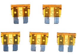 Satz Flachsicherungen fürs Auto MECHANIC FUSE SET 5A, 100 St.