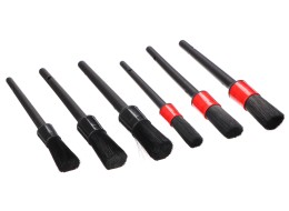 Set präziser Bürsten zur Autoreinigung CAR DETAILING BRUSH 6, 6-teilig