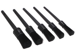 Set harter Präzisionsbürsten zur Autoreinigung CAR DETAILING BRUSH 5 HARD, 5 Stück