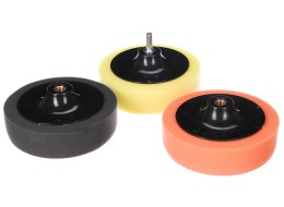 Set Polierpads/-schwämme mit Bohrmaschinenaufnahme für Autoreinigung CAR DETAILING PAD 3, 3 Stück