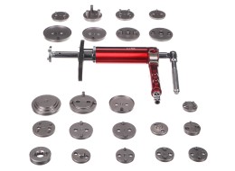 Pneumatischer Bremssattelkolben-Kompressor MECHANIC BRAKE SET PNEU 23, 23-teiliges Set