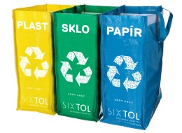 Taschen für Mülltrennung SORT EASY 3 SLIM, 18x30x40 cm, 3 x 22 l, 3 Stk