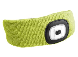 Stirnband mit Stirnlampe 180 lm, wiederaufladbar, USB, Einheitsgröße, Baumwolle/PE, fluoreszierend g