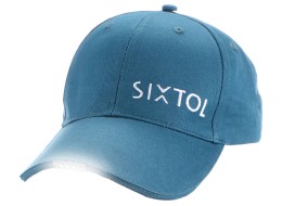 Basecap mit LED-Licht B-CAP 25 lm, wiederaufladbar, USB, Einheitsgröße, blau