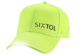 Basecap mit LED-Licht B-CAP 25 lm, wiederaufladbar, USB, Einheitsgröße, fluoreszierend grün