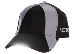 Reflektierende Basecap mit LED-Licht B-CAP SAFETY 25 lm, wiederaufladbar, USB, Einheitsgröße, schwar