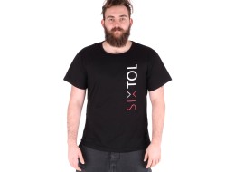 Herren-T-Shirt T-SHIRT, schwarz, Größe L, 100% Baumwolle
