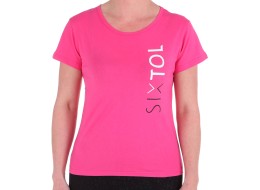 Damen-T-Shirt T-SHIRT, rosa, Größe S, 100% Baumwolle