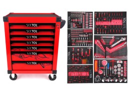 Werkstattwagen MECHANIC TROLLEY KEVIN RED 326, 7 Schubladen, 326 Teile Werkzeug